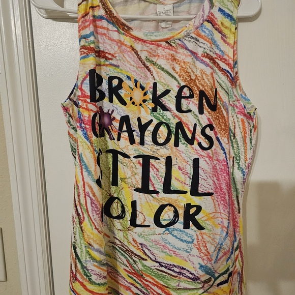 Colorful Graphic Tank Top - Picture 1 of 1